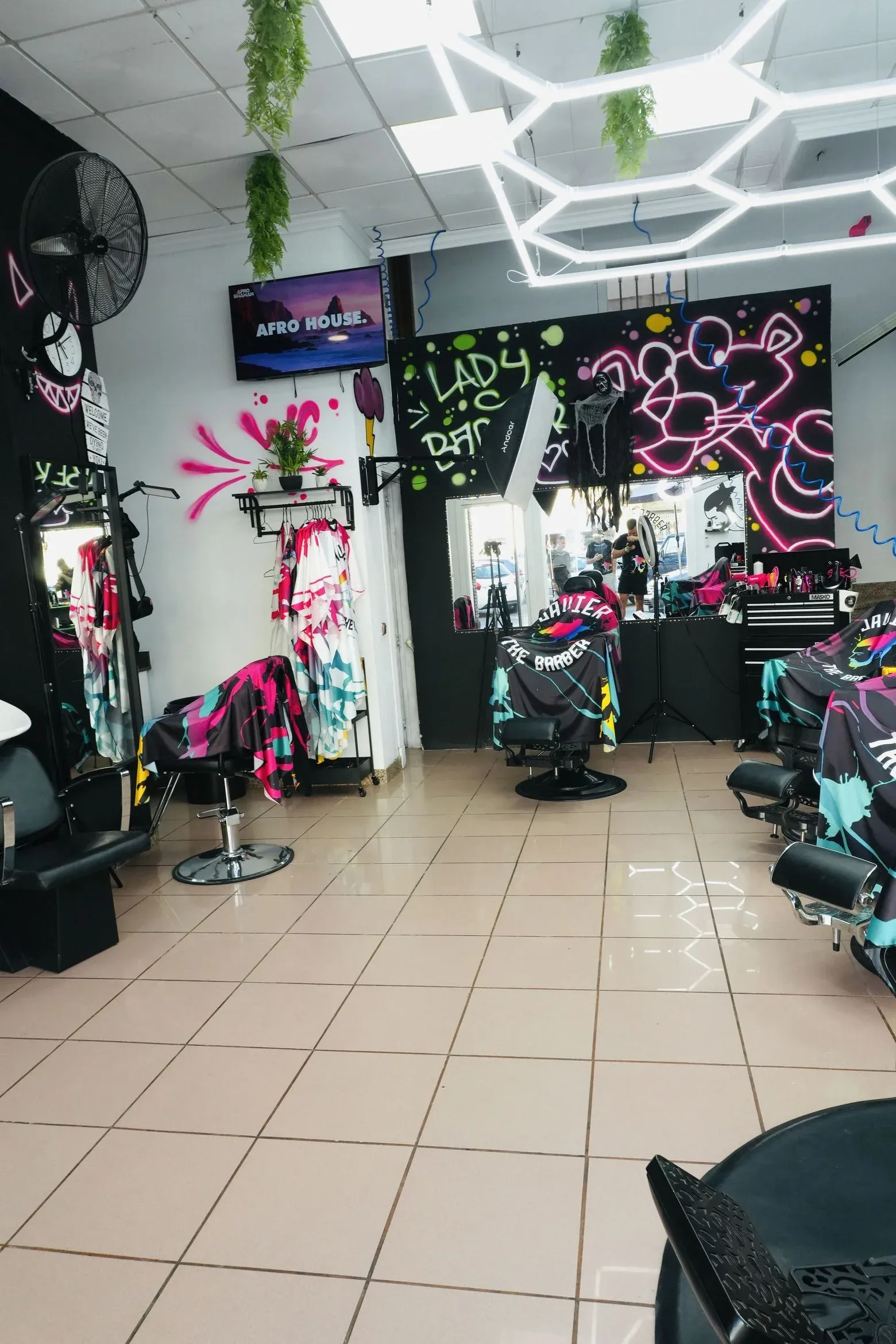 Interior del estudio: zona de lavado